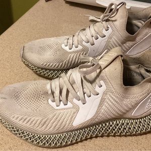 Rare Size 11 Mens Adidas Alphaedge 4D White